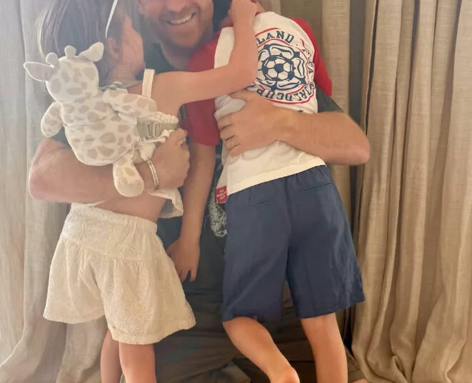 Princess Lilibet, Prince Harry and Prince Archie for Father's Day