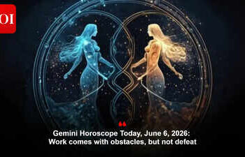 Gemini Horoscope Today, June 6, 2026: Work comes with obstacles, but not defeat