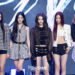 Girl group Meovv poses for photos during a press conference for the release of its second EP “Bite Now” at Cube Convention Center in western Seoul on June 1. [DANIELA GONZALEZ PEREZ]