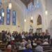 Glee Club performs in church in Albuquerque, New Mexico.