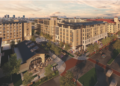 A rendering of Morado on Berry, a $82.9 million mixed-use development TCU is building in partnership with Endeavor Real Estate Group near the intersection of West Berry Street and South University Drive. Construction is expected to be complete in fall 2027.