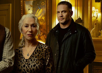 Helen Mirren and Tom Hardy on 'Mobland'Credit: Jason Bell/PLaramount+