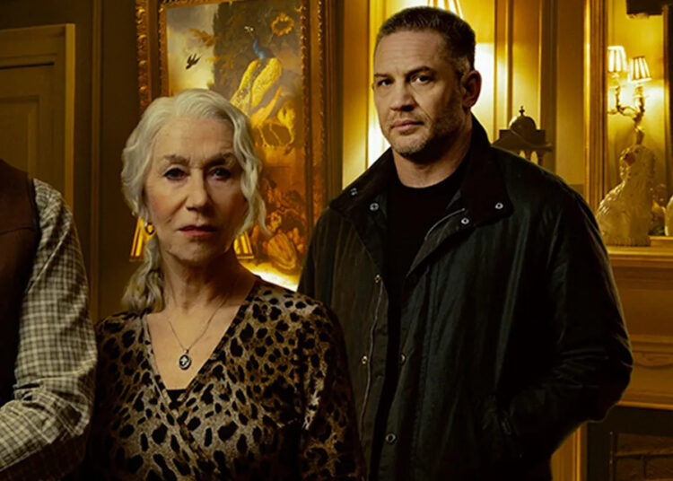 Helen Mirren and Tom Hardy on 'Mobland'Credit: Jason Bell/PLaramount+