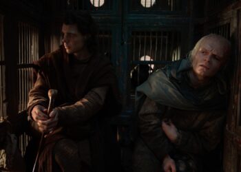 Larys Strong (Matthew Needham) and Aegon II Targaryen (Tom Glynn-Carney)