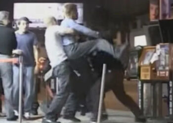 Brad Pitt getting abducted in 'Jackass'Credit: MTV