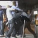 Brad Pitt getting abducted in 'Jackass'Credit: MTV