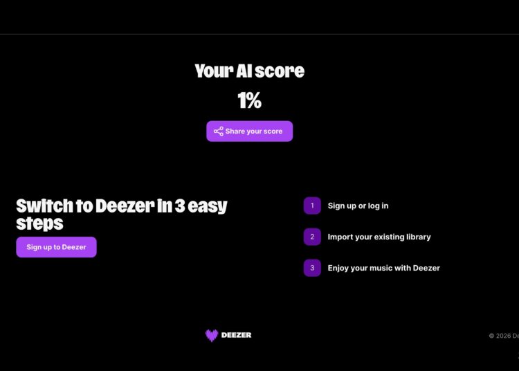 Deezer's new AI detection tool