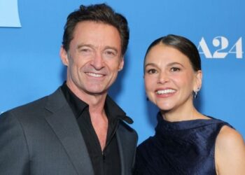Hugh Jackman & GF Sutton Foster Attend NYC Movie Premiere Together