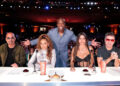 'AGT' judges Howie Mandel, Mel B, Sofia Vergara, and Simon Cowell with host Terry CrewsCredit: Chris Haston/NBC