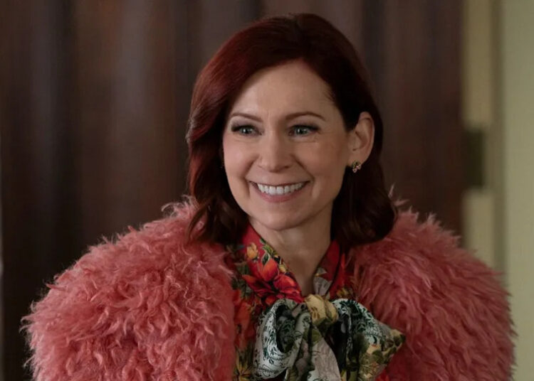 Carrie Preston as Elsbeth Tascioni smiling on Elsbeth.