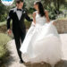 Matt Mahowald (left) and 'Corporate Natalie' Marshall (right) on their wedding day.Credit: Alicia Mink