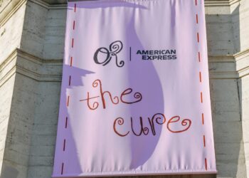 Banner for Rodridgo's pop-up event recreating her music video for "The Cure" at LA's Mica studios