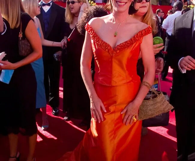 Actress Jane Kaczmarek arrives at the 52nd Annual Emmy Awards at the Shrine Auditorium in Los Angeles.