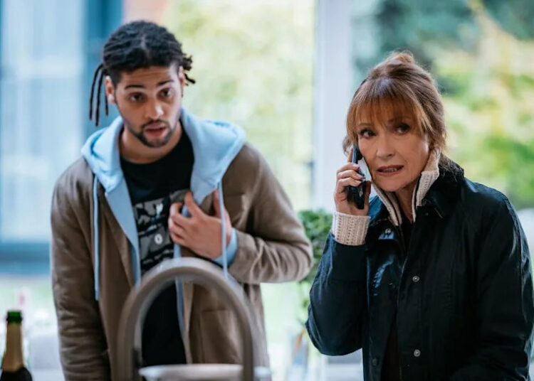 Rohan Nedd, Jane Seymour in 'Harry Wild'Photo Credit&colon; Szymon Lazewski&sol;AcornTV