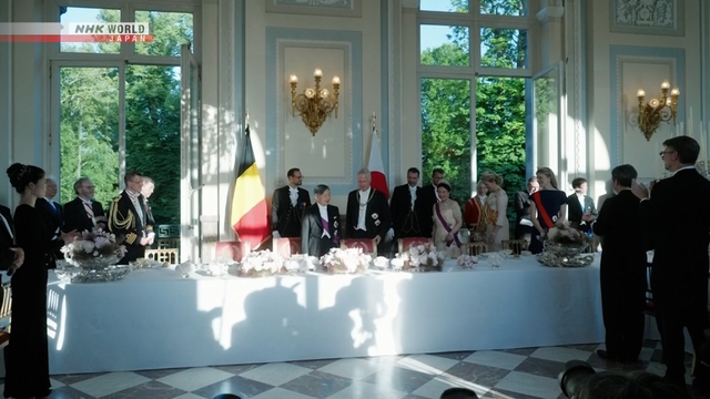 Japan's Emperor, Empress attend royal banquet in Belgium