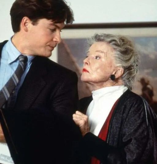 Jason Bateman and Katharine Hepburn in 'This Can't Be Love.'Credit: Everett