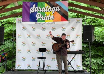 Trace Ellis performs at the 10th Annual Saratoga Pride Festival last year. (MediaNews Group file photo)