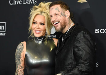 Bunnie Xo and Jelly Roll at the Pre-Grammy Gala on January 31, 2026 in Los Angeles, California.