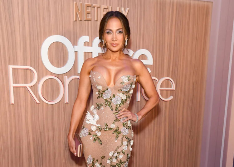 Jennifer Lopez at Netflix's "Office Romance" New York Premiere held at Regal Union Square on June 02, 2026 in New York, New York.