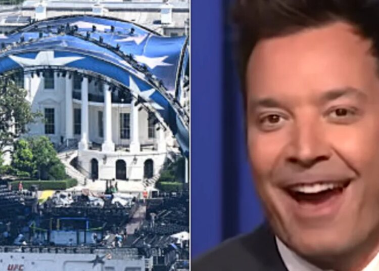Jimmy Fallon Nails How UFC At White House Will Be 'Nice Change' For Trump