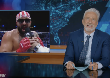 Jon Stewart roasts Trump's 'joyless' UFC White House event