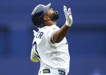 Junior Caminero belts 3 HRs, Rays nearly no-hit Royals - Field Level Media - Professional sports content solutions
