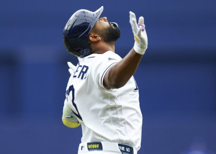 Junior Caminero belts 3 HRs, Rays nearly no-hit Royals - Field Level Media - Professional sports content solutions