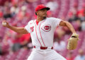CINCINNATI, OHIO - APRIL 16: Chase Burns #26 of the Cincinnati Reds pitches during the first inning against the San Francisco Giants at Great American Ball Park on April 16, 2026 in Cincinnati, Ohio. (Photo by Dylan Buell/Getty Images)