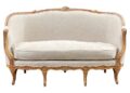 Antique French Louis Xvi Sofa With Carved Details