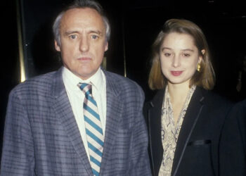 Dennis Hopper and Katherine LaNasa at a taping of 'Saturday Night Live' in New York City in 1987Credit: Ron Galella/WireImage