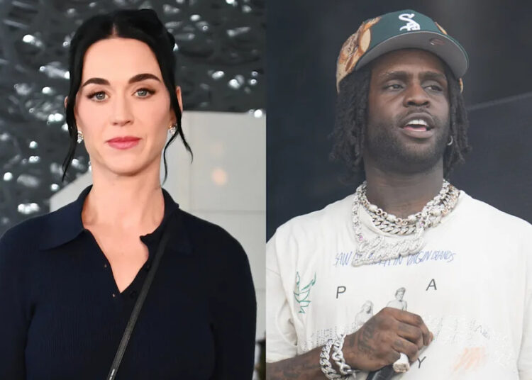 (L-R) Katy Perry and Chief Keef.