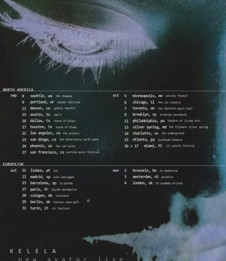 Kelela 2026 new avatar live Tour poster