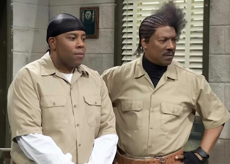 Kenan Thompson and Eddie Murphy in a 'Scared Straight' sketch at 'SNL50'Credit: Saturday Night Live/YouTube