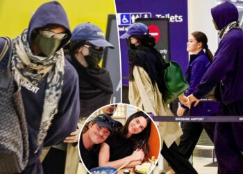 Kendall Jenner and Jacob Elordi fly under the radar at airport after Australia getaway