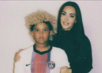 Kim Kardashian and son Saint - 4th June 2026 - Instagram - Nike campaign behind the scenes