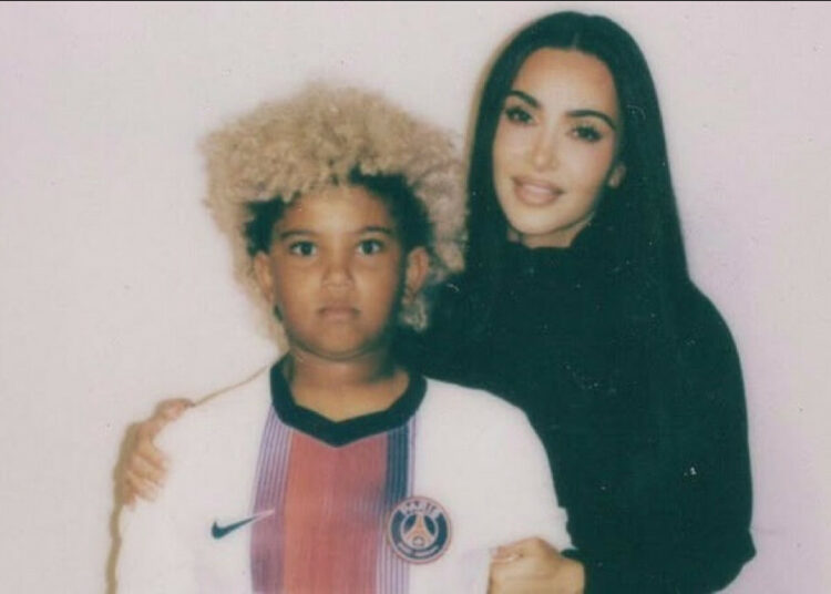 Kim Kardashian and son Saint - 4th June 2026 - Instagram - Nike campaign behind the scenes