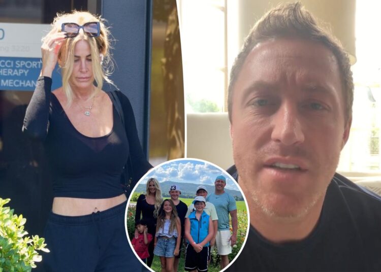 Kim Zolciak accuses ex Kroy Biermann of not feeding their kids, throwing son over couch during heated argument