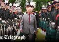 King Charles greeted by pipers for Ceremony of Keys in Edinburgh