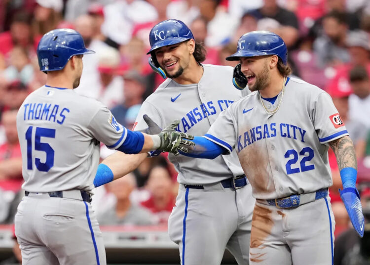 Lane Thomas grand slam powers Royals past Reds 9-2