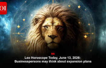 Leo Horoscope Today, June 13, 2026: Businesspersons may think about expansion plans