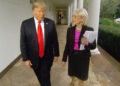 Donald Trump and Stahl on '60 Minutes' in 2016Credit: CBS News