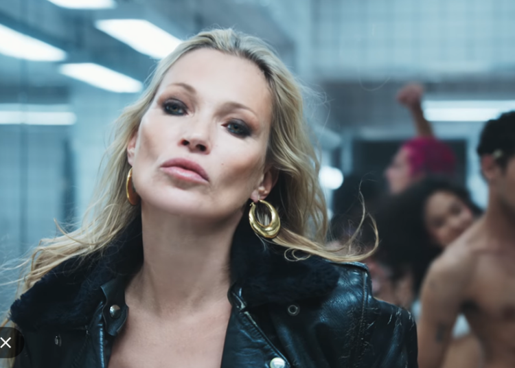 Kate Moss was featured in the clip