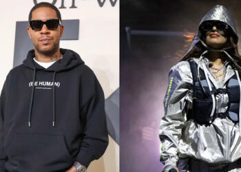 (L-R) Kid Cudi and M.I.A.