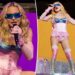Madonna, 67, shocks in skintight pink corset at surprise NYC Times Square concert