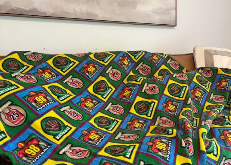 The blanket Rita Taylor's husband had as a babyCredit: Rita Taylor