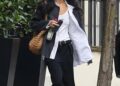 Zo&euml; Kravitz and Harry Styles styled similar summer beach bags in London