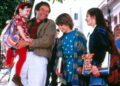 Mara Wilson, Robin Williams, Matthew Lawrence, and Lisa Jakub in 'Mrs. Doubtfire.'Credit: Moviestore/Shutterstock