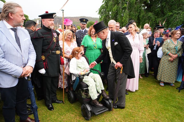 King meets Isla Grist