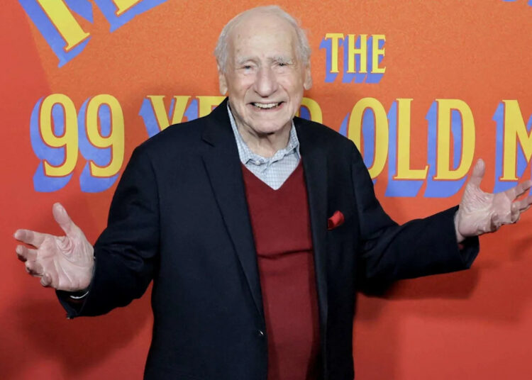 Mel Brooks' son shares photo of comedy legend celebrating 100th birthday, says he's still 'razor sharp'