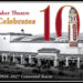 Mount Baker Theatre’s Centennial Season promotional banner for the 2026-2027 season, at 104 North Commercial St. in Bellingham, Wash.